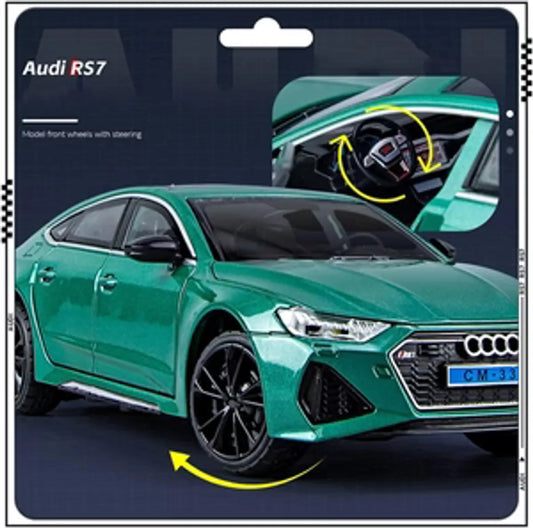 Audi RS7 Size 1:24 Die-Cast Metal Collectible Car with Opening Doors and Bonnet