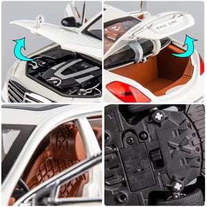 MERCEDES BENZ E300 1:24 Die-Cast Metal Collectible Car with Opening Doors and Bonnet