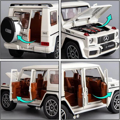 MERCEDES BENZ G-Class 1:24 Die-Cast Metal Collectible Car with Opening Doors and Bonnet