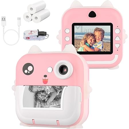 Print Camera,48 MP Photo,1080P HD Video Recoding with BT,1 Instant Photo,Printer ,Photography/Receipts/Notes/Lists/Label/Memo/QR Codes