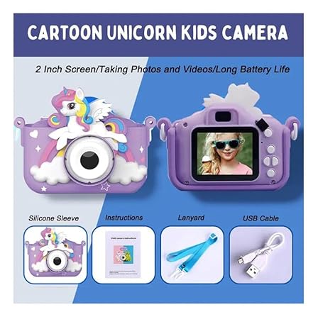 Camera For Girls Boys,1080P And,Recording,40MP,Unicorn 32 GB