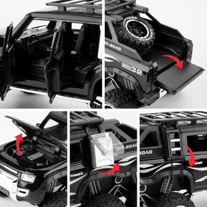 LAND ROVER DEFENDER 1:24 Die-Cast Metal Collectible Car with Opening Doors and Bonnet