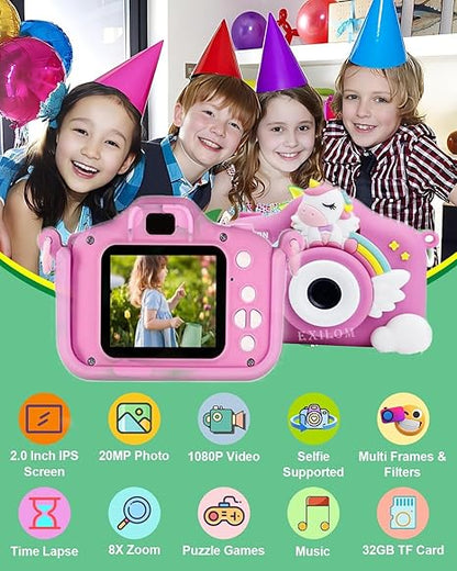 Camera For Girls Boys,1080P And,Recording,40MP,Unicorn 32 GB