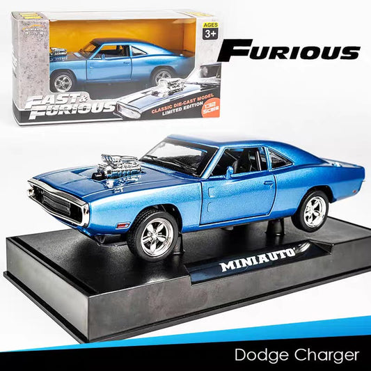 fast and furious Dodge Charger 1:32 Die-Cast Metal Collectible Car with Opening Doors and Bonnet