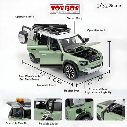 Land Rover Defender diecast model car 1:32 scel