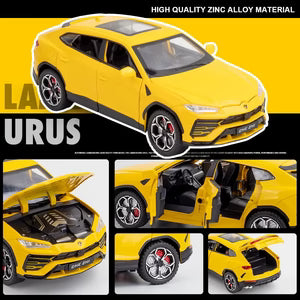 LAMBORGHINI URUS 1:24 Die-Cast Metal Collectible Car with Opening Doors and Bonnet