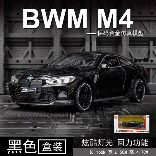 BMW M4  1:24 Die-Cast Metal Collectible Car with Opening Doors and Bonnet