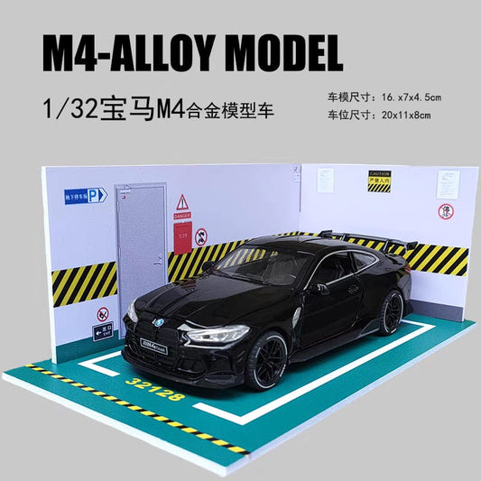 BMW M4  1:24 Die-Cast Metal Collectible Car with Opening Doors and Bonnet