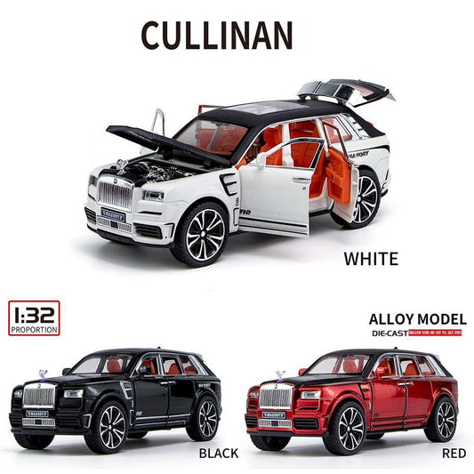 Rolls Royce Cullinan Masonry  1:32 Die-Cast Metal Collectible Car with Opening Doors and Bonnet