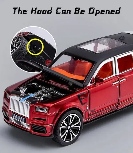 Rolls Royce Cullinan Masonry  1:32 Die-Cast Metal Collectible Car with Opening Doors and Bonnet
