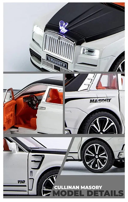 Rolls Royce Cullinan Masonry  1:32 Die-Cast Metal Collectible Car with Opening Doors and Bonnet