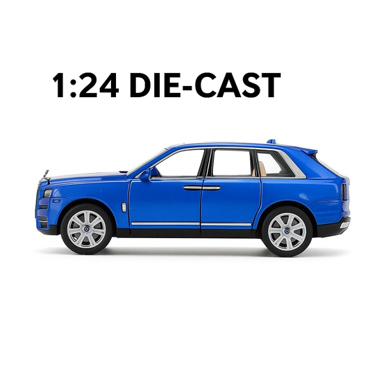 1:24 Scale Die-Cast Rolls-Royce Cullinan SUV Model Car Toy.