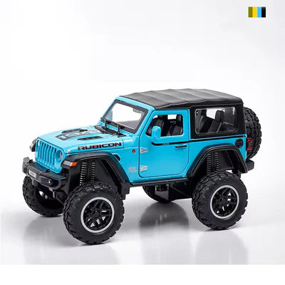 JEEP WRANGLER RUBICON 1941 1:24 Die-Cast Metal Collectible Car with Opening Doors and Bonnet