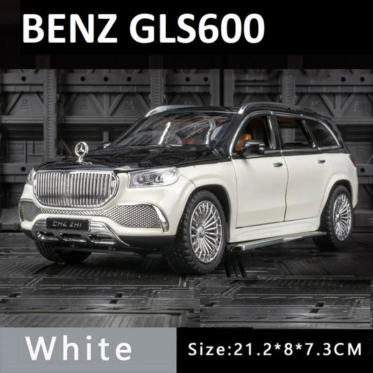 Mercedes Benz Maybach Gls 1:24 Die-Cast Metal Collectible Car with Opening Doors and Bonnet