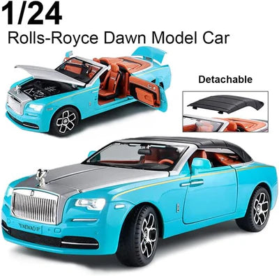 ROLLS-ROYCE CONVERTIBLE SUPER SPORTS 1:24 Die-Cast Metal Collectible Car with Opening Doors and Bonnet