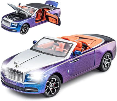ROLLS-ROYCE CONVERTIBLE SUPER SPORTS 1:24 Die-Cast Metal Collectible Car with Opening Doors and Bonnet