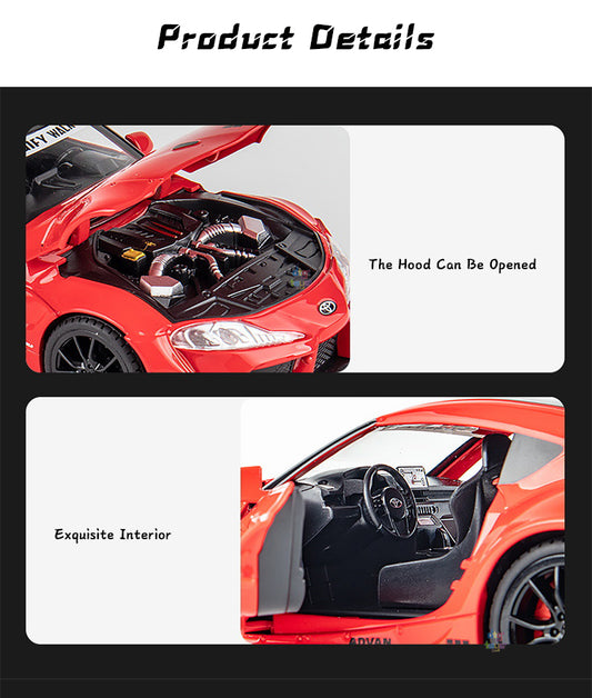 1:22 Big Size Metal Toy Car – Bull Demon King Pullback Alloy Car for Kids