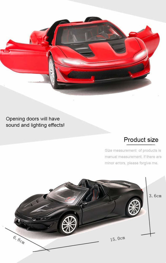 Ferrari j50 1:32 Die-Cast Metal Collectible Car with Opening Doors and Bonnet