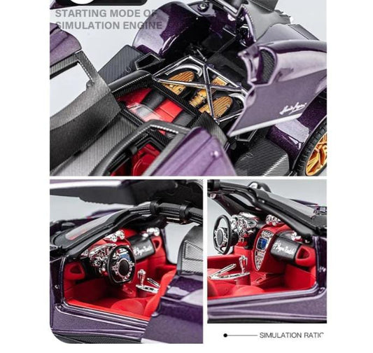 pagani huayra Die-Cast Metal Collectible Car with Opening Doors and Bonnet