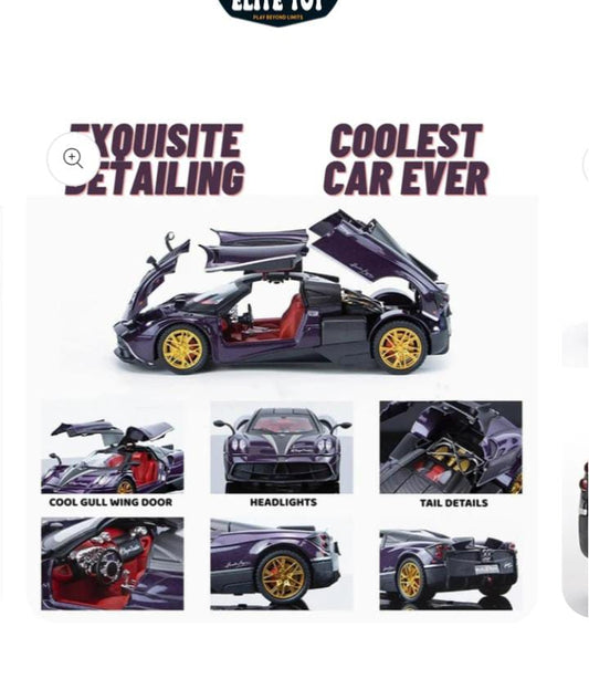 pagani huayra Die-Cast Metal Collectible Car with Opening Doors and Bonnet