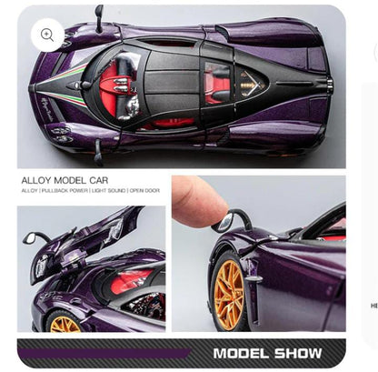 pagani huayra Die-Cast Metal Collectible Car with Opening Doors and Bonnet