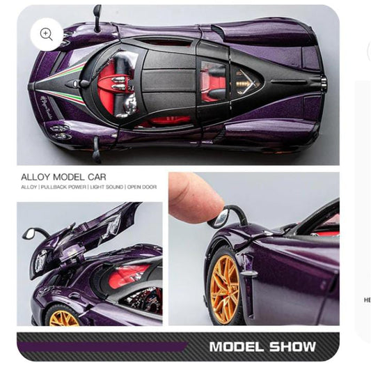 pagani huayra Die-Cast Metal Collectible Car with Opening Doors and Bonnet