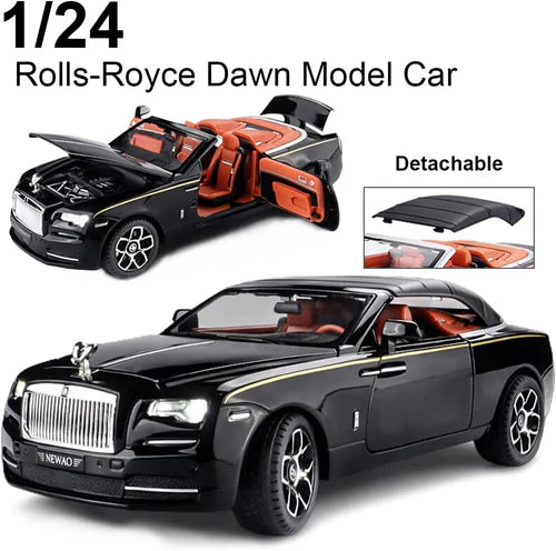 ROLLS-ROYCE CONVERTIBLE SUPER SPORTS 1:24 Die-Cast Metal Collectible Car with Opening Doors and Bonnet