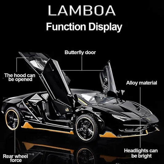 Lamborghini Centenario 1:32 Die-Cast Metal Collectible Car with Opening Doors and Bonnet