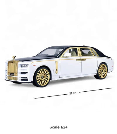 ROLLS ROYCE PHANTOM - LUX GOLD 1:24 Die-Cast Metal Collectible Car with Opening Doors and Bonnet