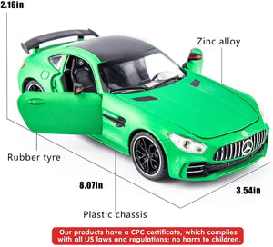 MERCEDES BENZ AMG GTR 1:24 Die-Cast Metal Collectible Car with Opening Doors and Bonnet
