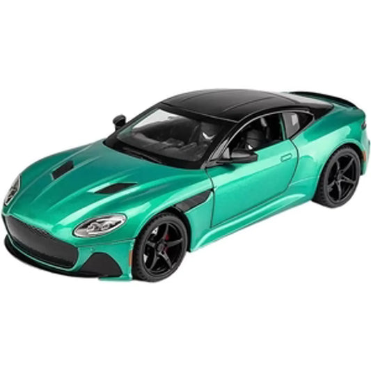 1:22 Red Aston Martin Alloy Model Diecast Car with Sound & Light, Pull Back Action, and Opening Doors