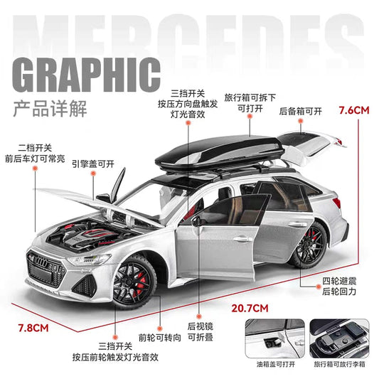 1:24 Pull Back Action Die-cast Sports Car – RS6 Avant