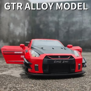 NISSAN GTR SUPER SPORT 1:24 Die-Cast Metal Collectible Car with Opening Doors and Bonnet