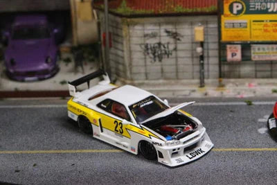 Nissan E-R34 Super Silhouette Skyline GTR Size 1:24 Die-Cast Metal Collectible Car with Opening Doors and Bonnet
