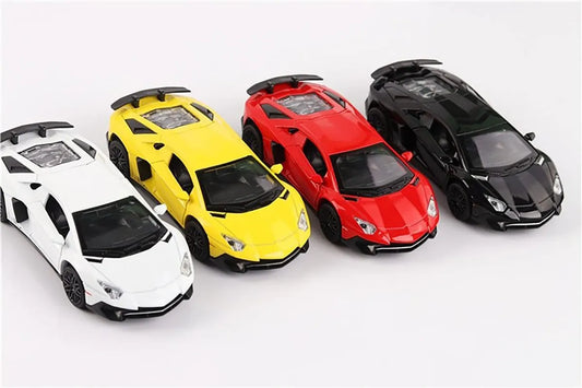 Lamborghini Aventador Sv  1:32 Die-Cast Metal Collectible Car with Opening Doors and Bonnet