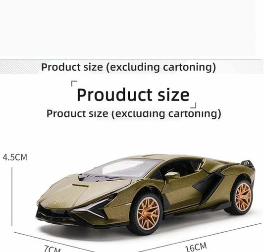 1:32 Scale Lamborghini Sian Style Die-Cast Toy Car