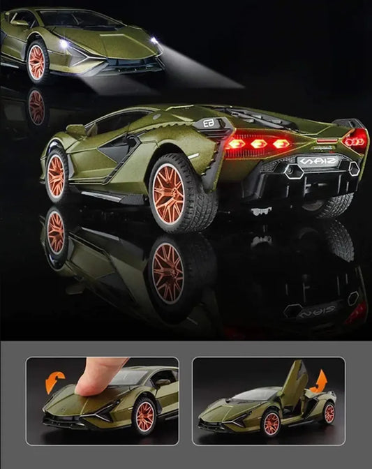 1:32 Scale Lamborghini Sian Style Die-Cast Toy Car