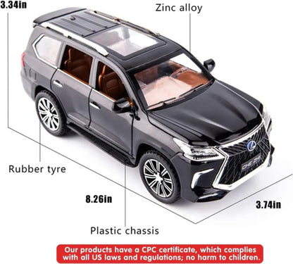 LEXUS 1:24 Die-Cast Metal Collectible Car with Opening Doors and Bonnet