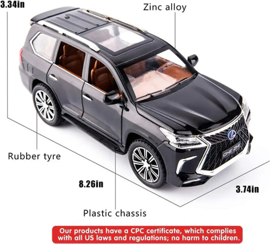 LEXUS 1:24 Die-Cast Metal Collectible Car with Opening Doors and Bonnet