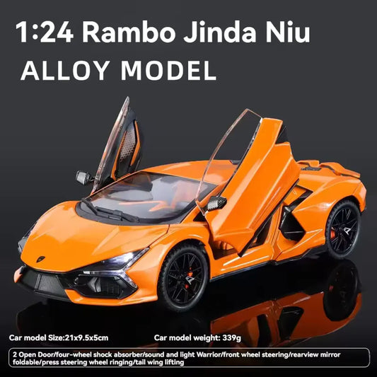 LAMBORGHINI REVUELTO 1:24 Die-Cast Metal Collectible Car with Opening Doors and Bonnet
