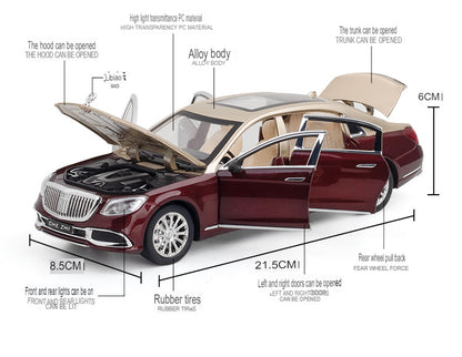 Mercedes Maybach  1:24 Die-Cast Metal Collectible Car with Opening Doors and Bonnet