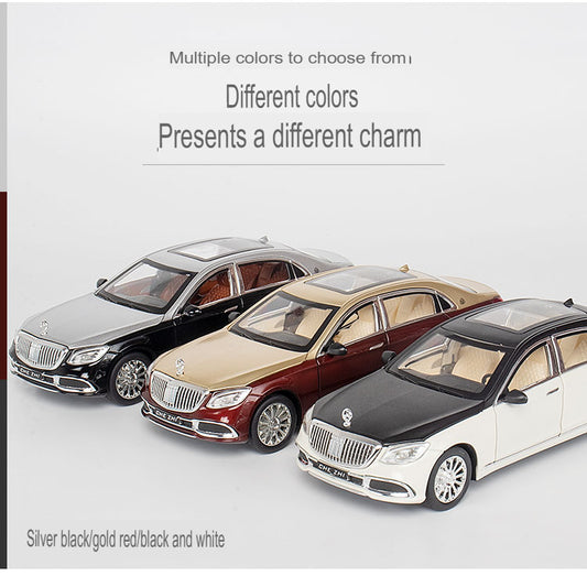 Mercedes Maybach  1:24 Die-Cast Metal Collectible Car with Opening Doors and Bonnet