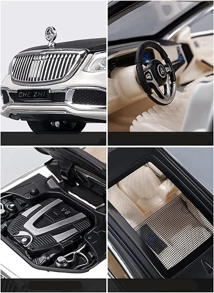 Mercedes Maybach  1:24 Die-Cast Metal Collectible Car with Opening Doors and Bonnet