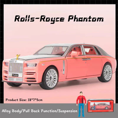 ROLLS ROYCE PHANTOM 1:24 Die-Cast Metal Collectible Car with Opening Doors and Bonnet