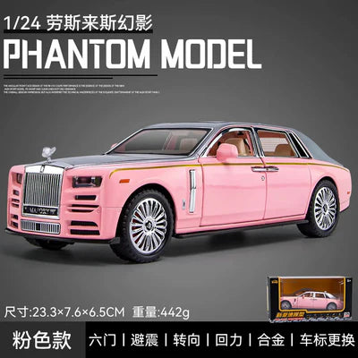 ROLLS ROYCE PHANTOM 1:24 Die-Cast Metal Collectible Car with Opening Doors and Bonnet