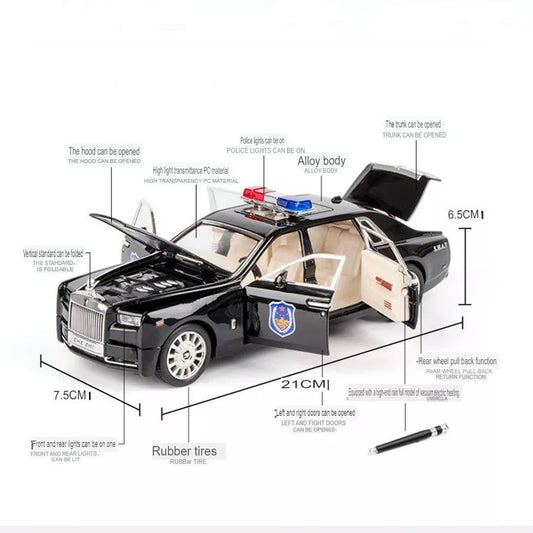 Rolls Royce  Die-Cast Metal Collectible Car with Opening Doors and Bonnet