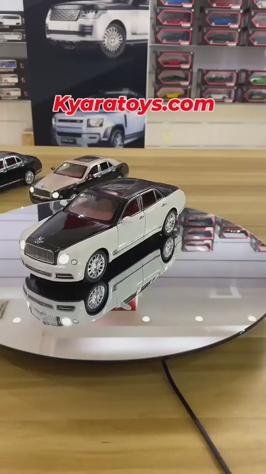 BENTLEY MULSANNE 1:24 Die-Cast Metal Collectible Car with Opening Doors and Bonnet