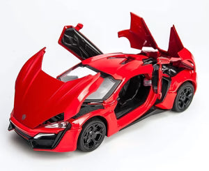 Lycan Hyper Sport Size 1:24 Die-Cast Metal Collectible Car with Opening Doors and Bonnet
