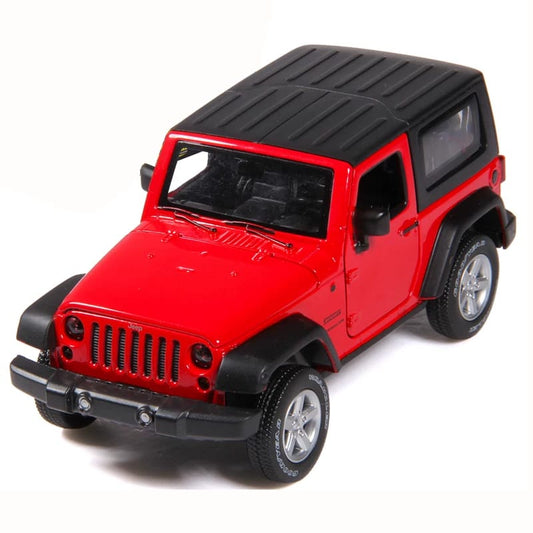 Jeep 1:24 Die-Cast Metal Collectible Car with Opening Doors and Bonnet