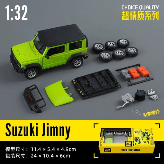 Jeep 1:24 Die-Cast Metal Collectible Car with Opening Doors and Bonnet